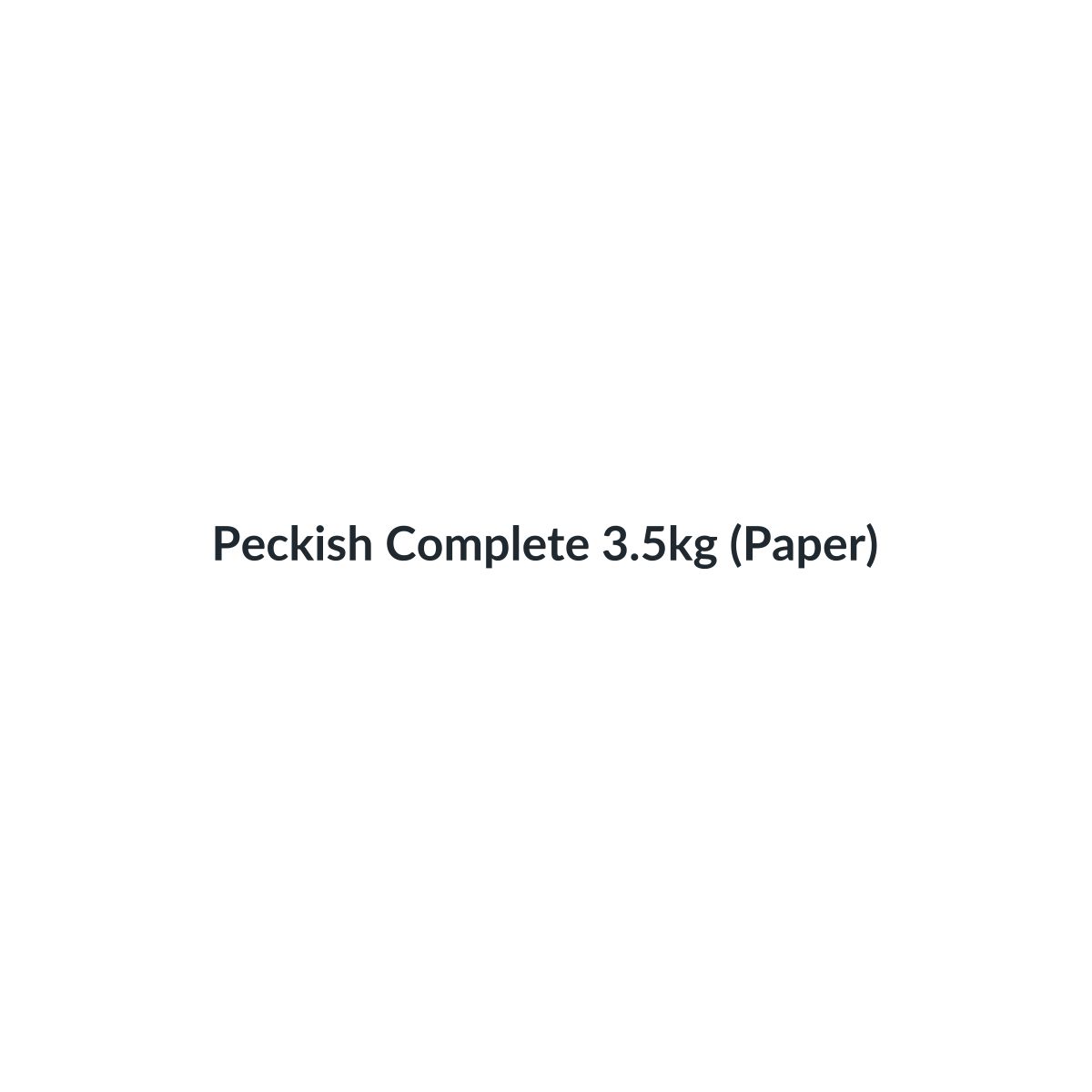 Peckish Complete 3.5kg (Paper)