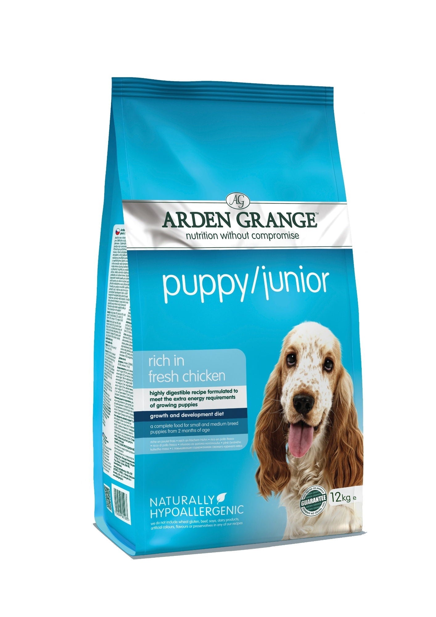 Arden Grange Pup/Jnr Rich In Fresh Chicken 12kg