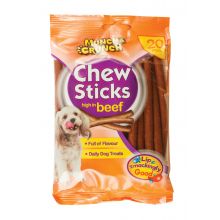 Munch & Crunch Chew Sticks with Beef, 20pk