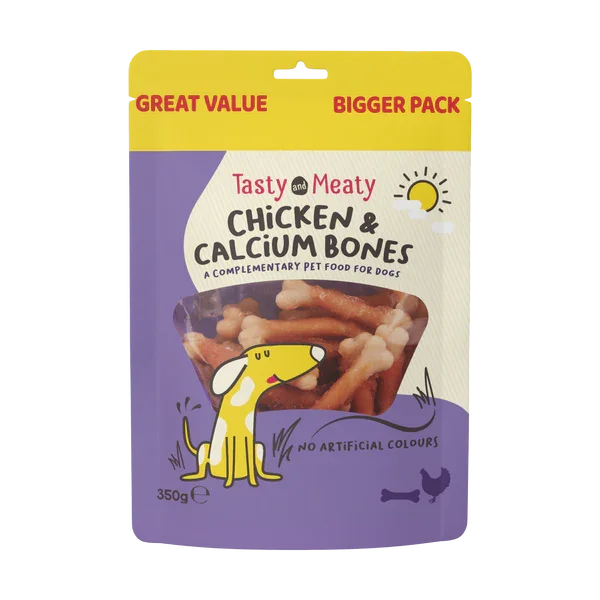 Tasty & Meaty Chicken & Calcium Bones 350g