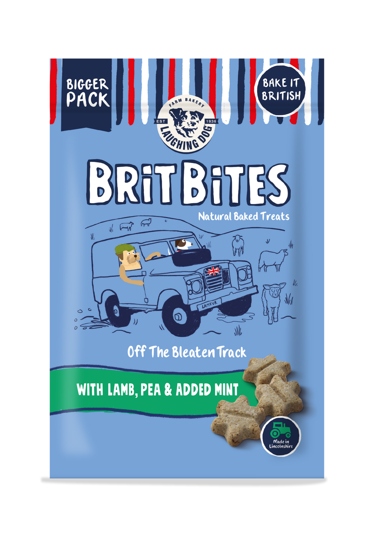 Laughing Dog Brit Bites Lamb. Pea & Mint 175g