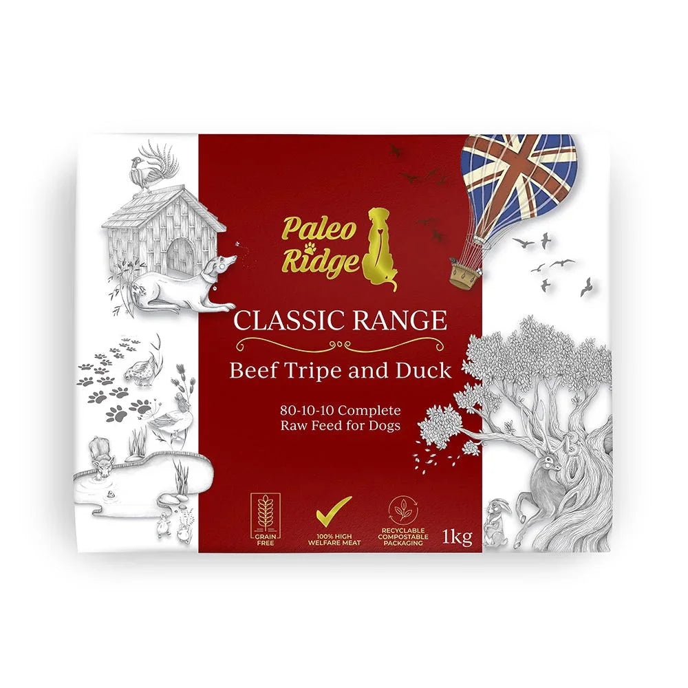 Paleo Ridge Classic Beef Tripe and Duck 1kg