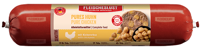 Fleischeslust Pure Chicken Sensitive Wet Dog Food - 12 x 800g Case product image