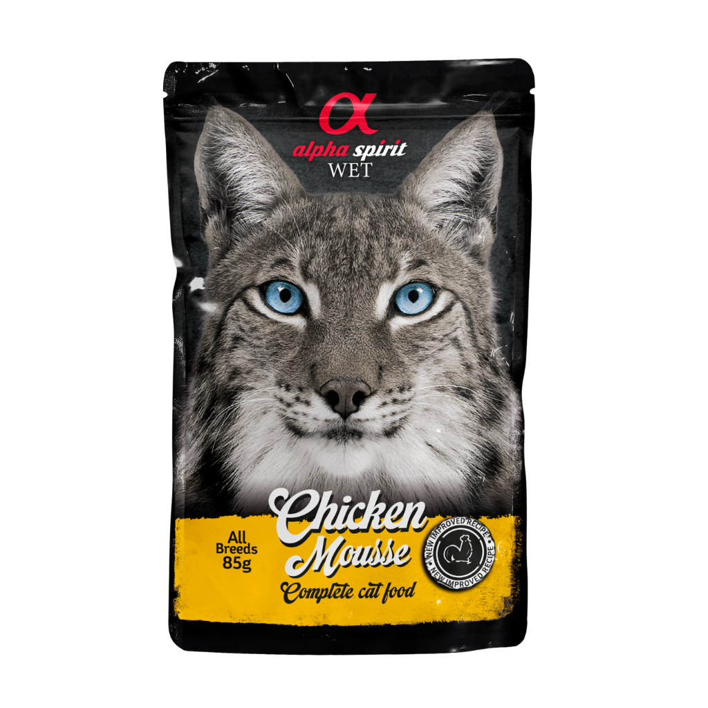 Alpha Spirit Chicken Mousse Complete Cat Food (24 x 85g)