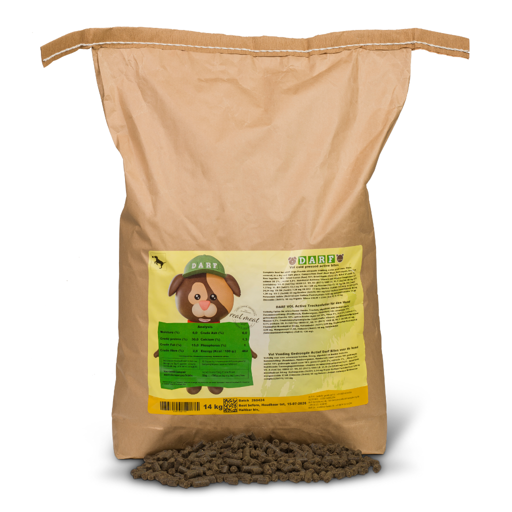 Darf Complete Dry Dog Food for Active Dogs (14kg) - North East Pet Shop