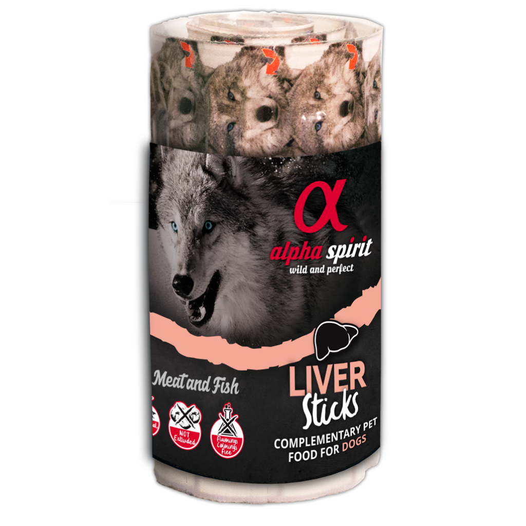 Alpha Spirit Liver Dog Treat Bar String (Includes 16 Bars) - North East Pet Shop