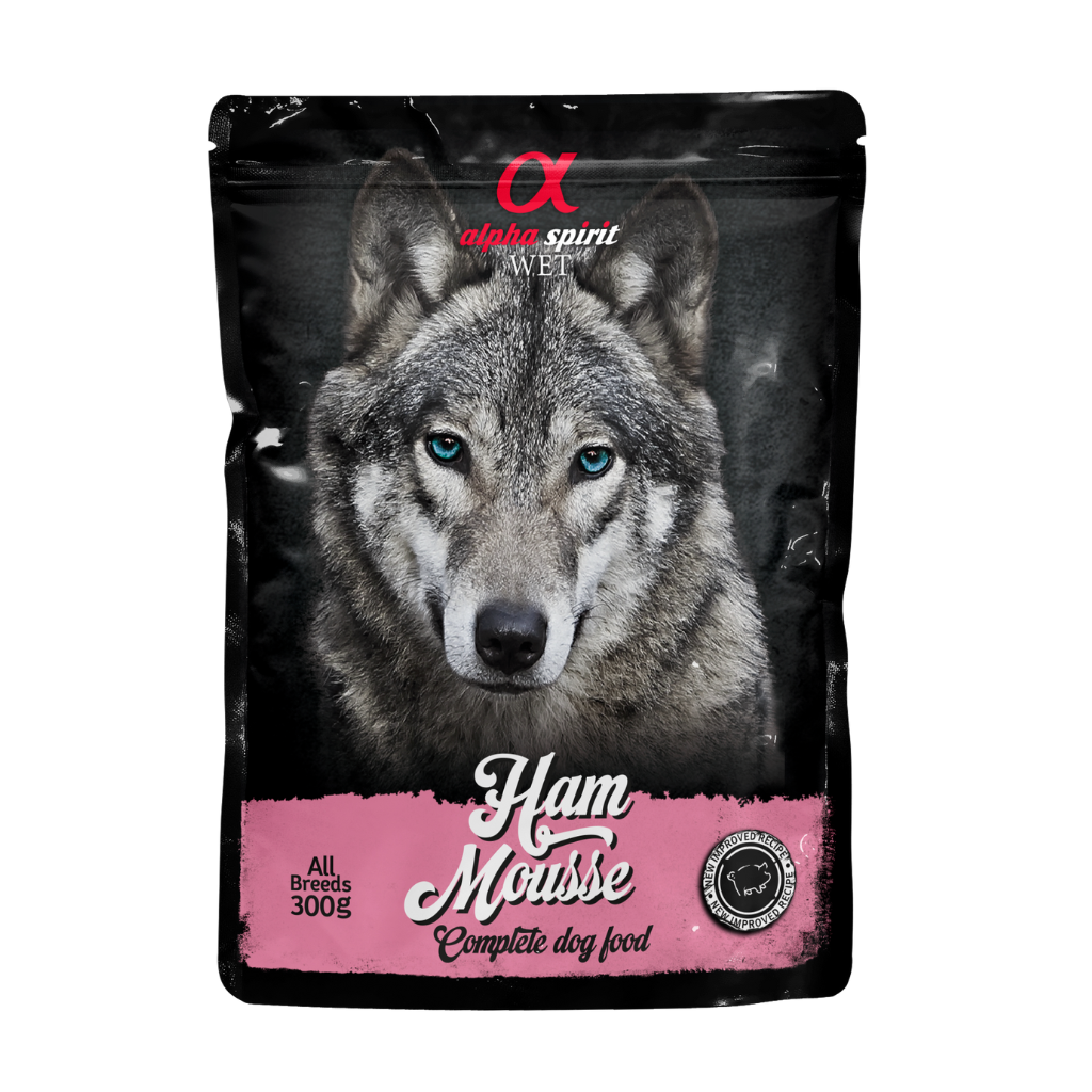 Alpha Spirit Ham Pate Complete Dog Food (12 x 300g)