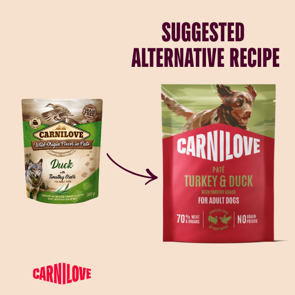 Carnilove Turkey & Duck with Timothy Grass Dog 300g