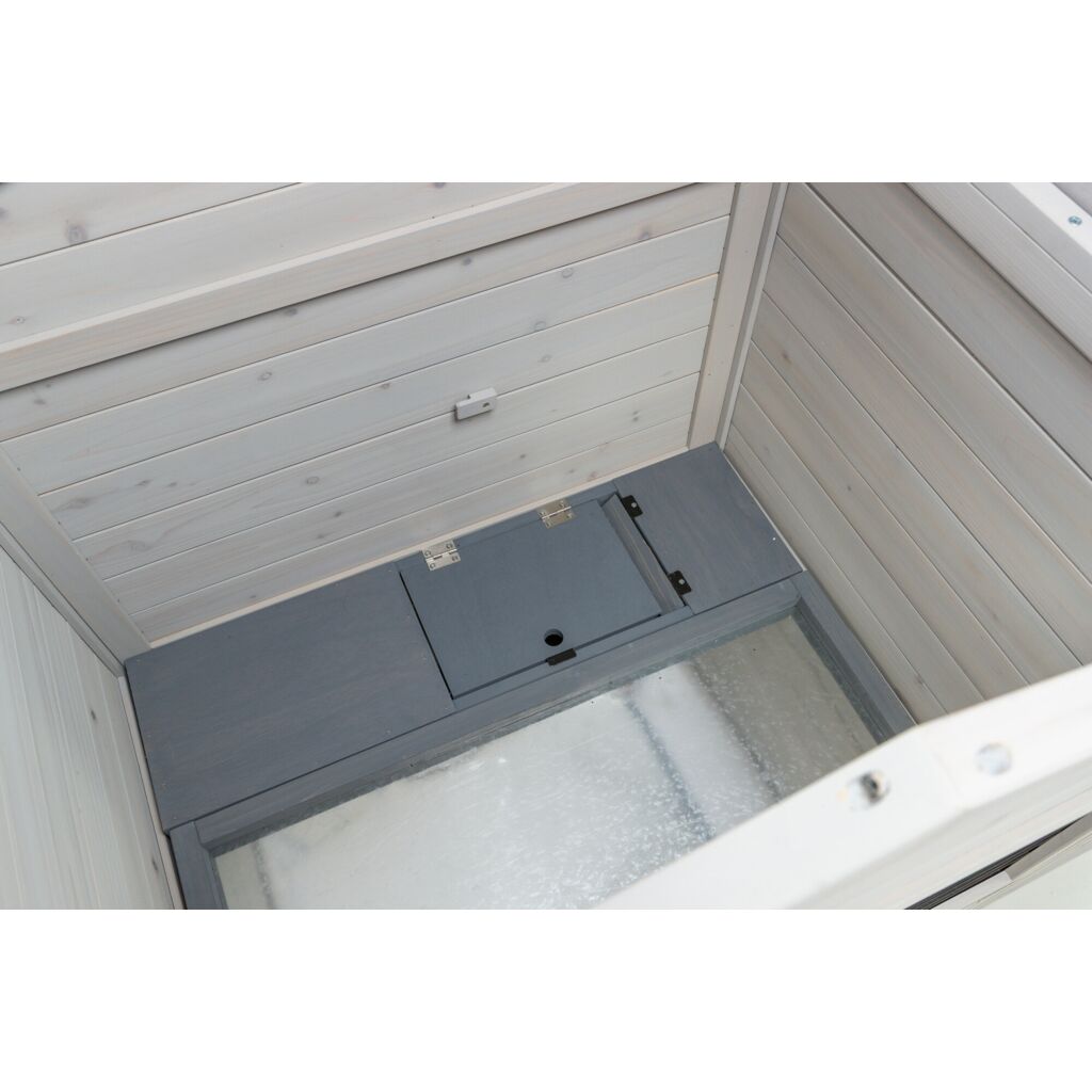 Trixie Small Animal Hutch with Enclosure – 175 × 110 × 70 cm, grey – image 8