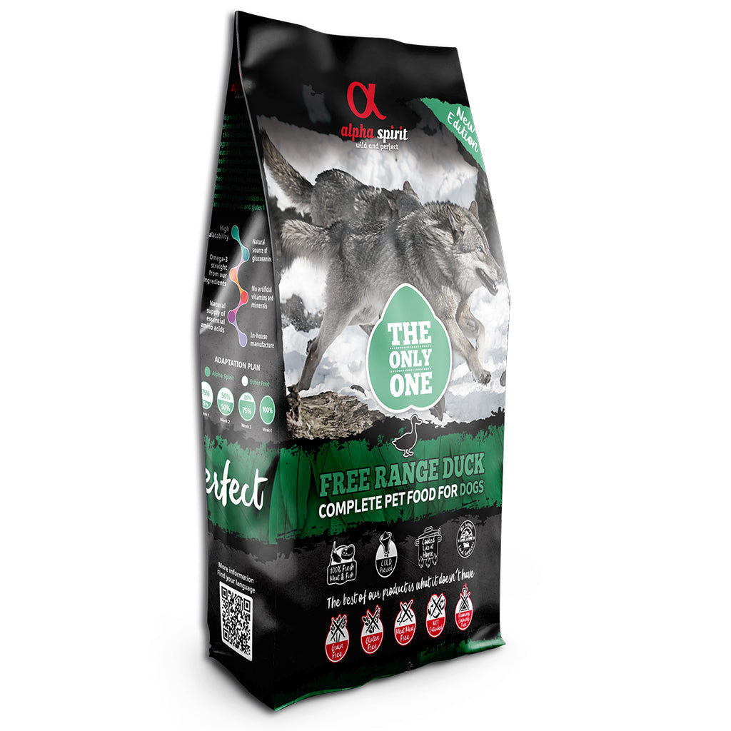 Alpha Spirit Duck Complete Dog Food – The Only One (3kg) - North East Pet Shop