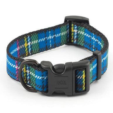 Ancol Nylon Tartan Adjust Collar Bl 20-30cm - North East Pet Shop ANCOL