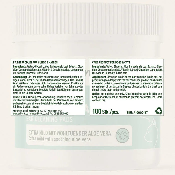 AniForte Ear Cleaning Pads - 100 Pieces
