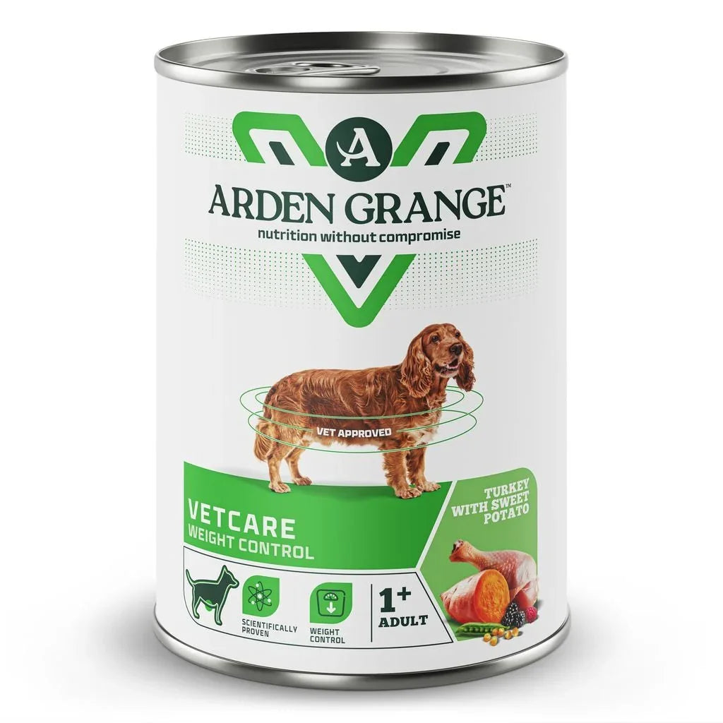 Arden Grange VetCare Weight Control Turkey with Sweet Potato 395g x 6 - North East Pet Shop Arden Grange