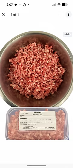 Northern Raw Feeds - Premium Boneless British Beef Mince - 454g