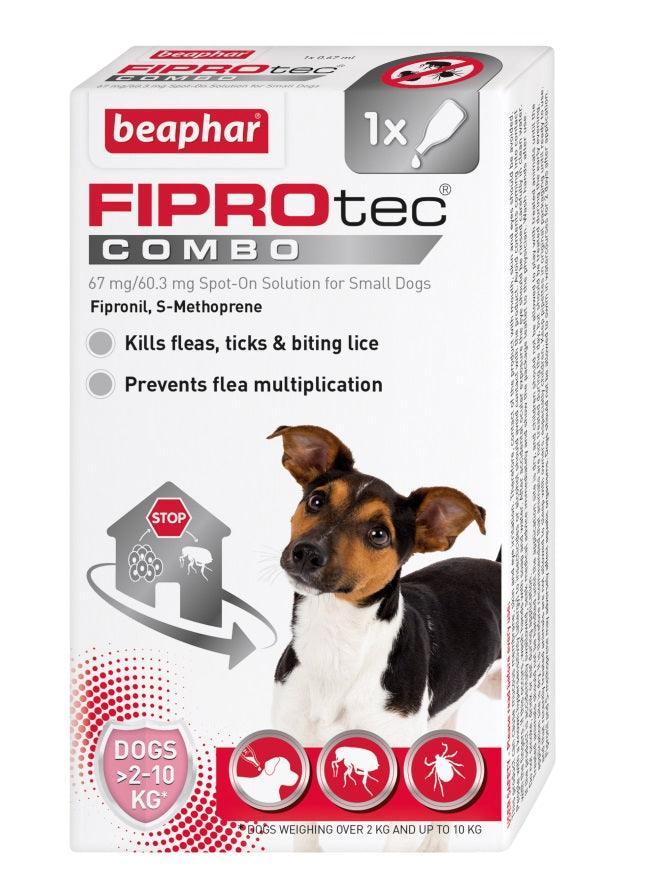 Beaphar FIPROtec COMBO Flea and Tick Spot On for Small Dogs 1 pipette