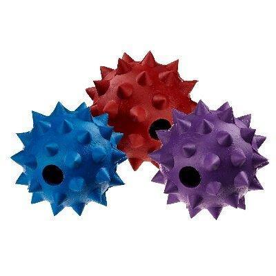 Classic Rubber Spike Ball with Bell Large 90mm