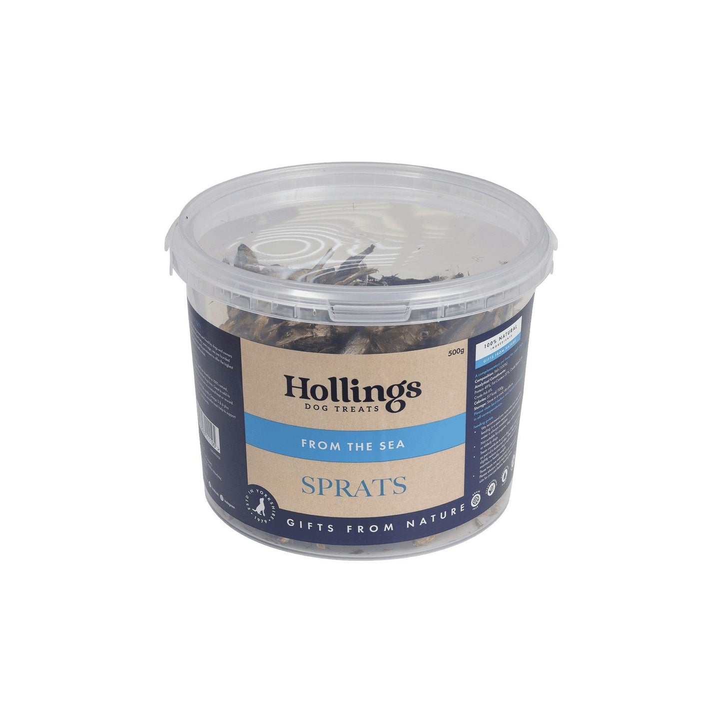 Hollings Sprats Tub 1kg bucket - North East Pet Shop Hollings