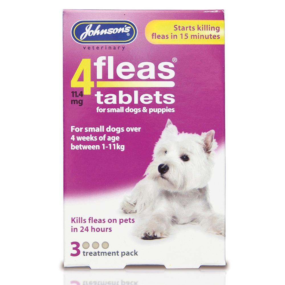 JVP 4Fleas Tablets Puppies and Small Dog 3 x 11.4mg (<11kg)
