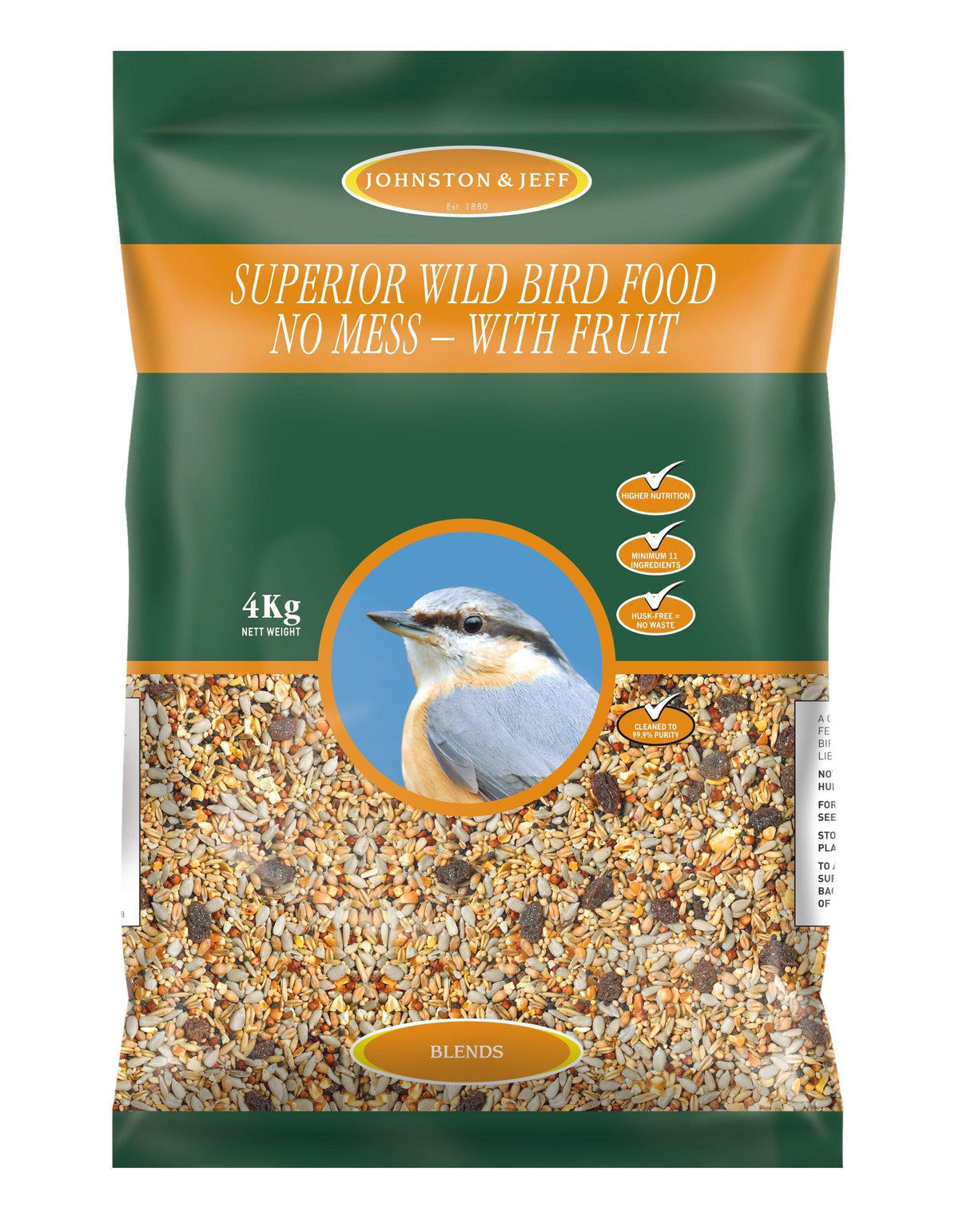 Johnston & Jeff Superior Wild Bird with Fruit - North East Pet Shop Johnston & Jeff
