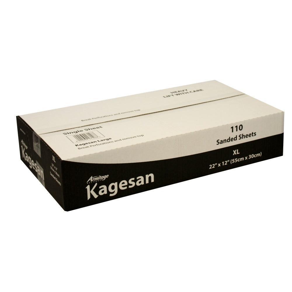 Kagesan Sand Sheets XLarge 55 x 30cm x 110 Sheets x 2 Black Boxes