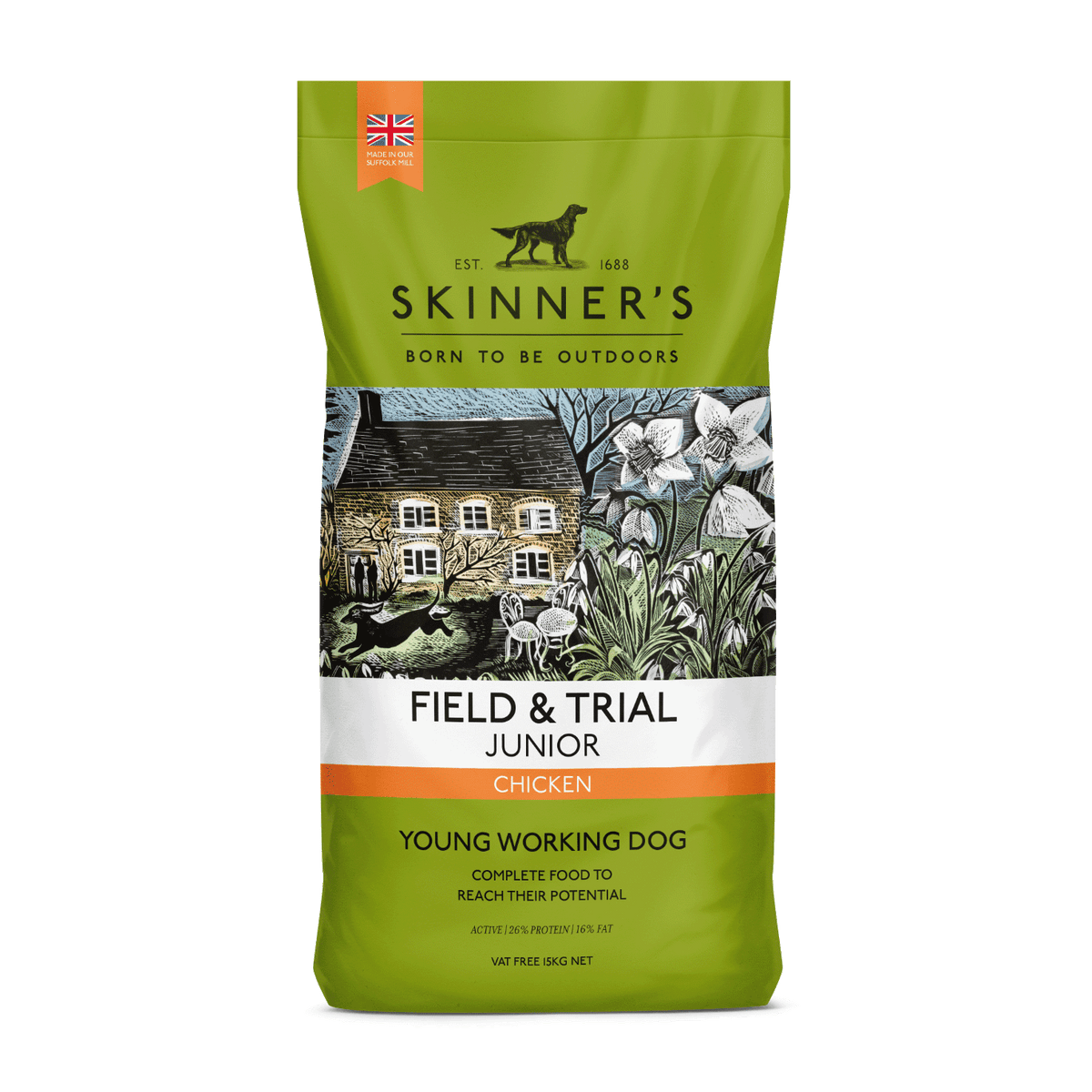 Skinners Field & Trial Junior Chicken 2.5kg - North East Pet Shop Skinners
