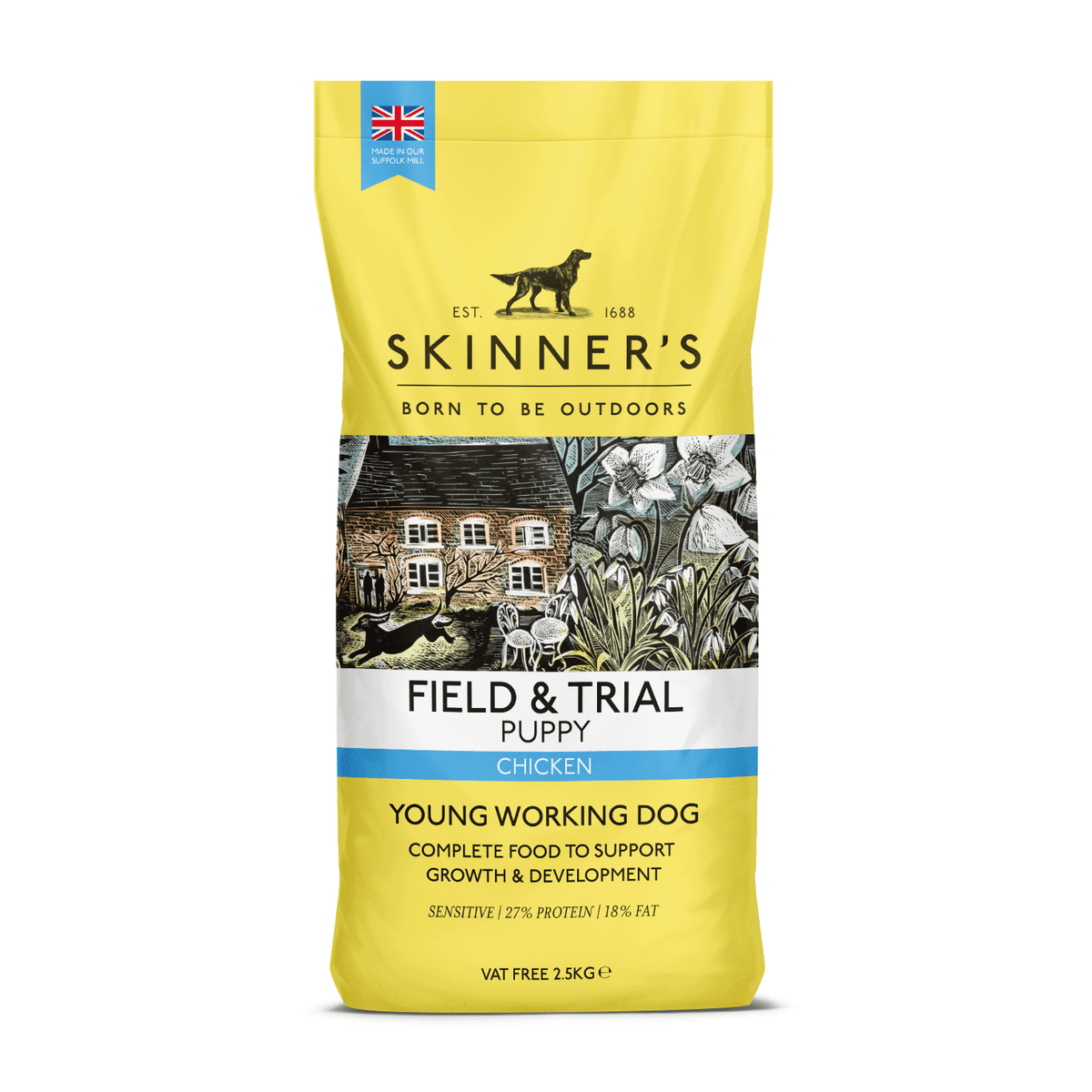 Skinners Field & Trial Puppy Chicken 2.5kg - North East Pet Shop Skinners