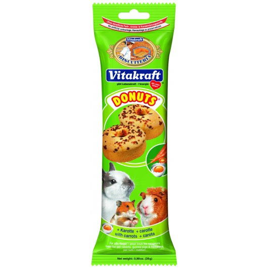 Vitakraft Small Animal Donuts Carrot 5's