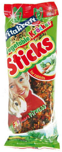 Vitakraft Kräcker® Rabbit Vegetables-beetroot Stick 2 Pack