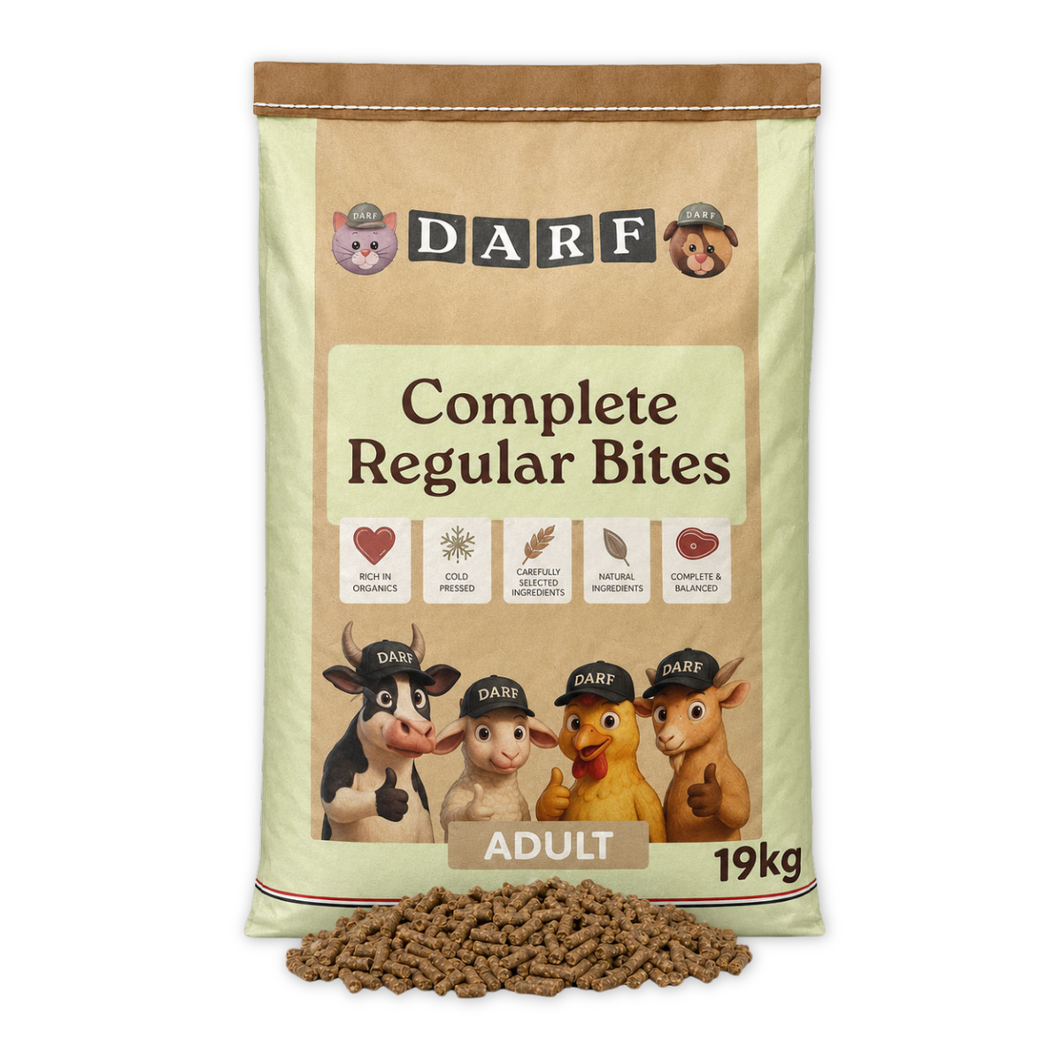 Darf Complete Dry Dog Food - Regular (19kg) - North East Pet Shop