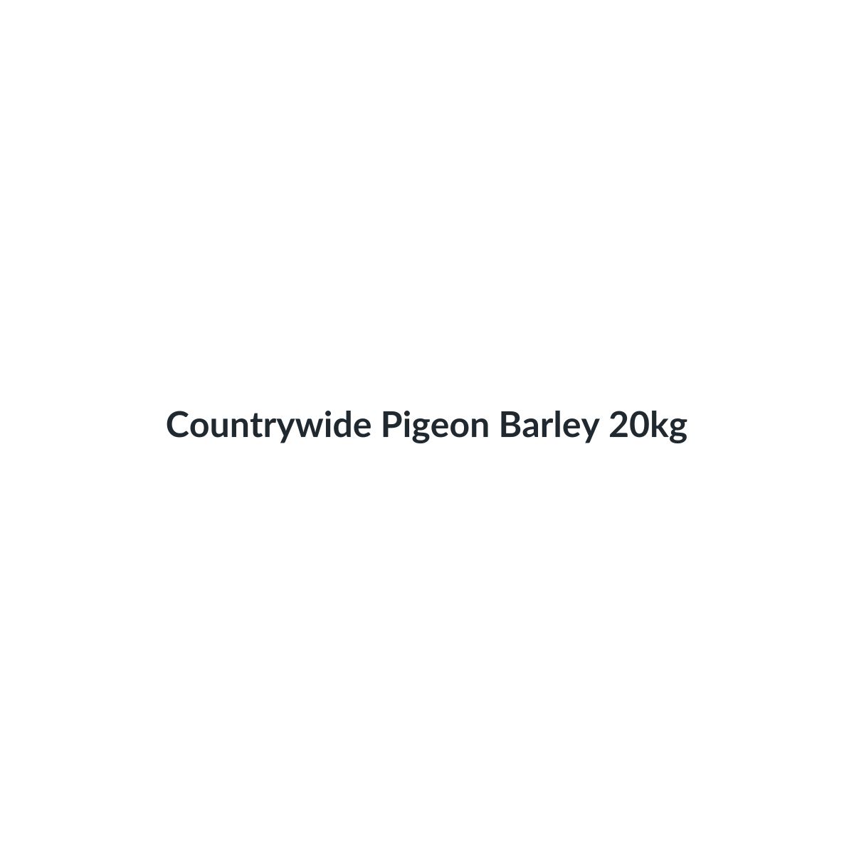 Countrywide Pigeon Barley 20kg