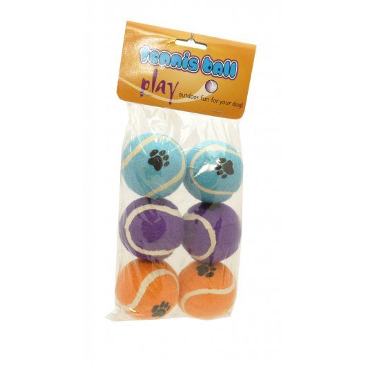 Tennis Ball Assorted 6 Pack