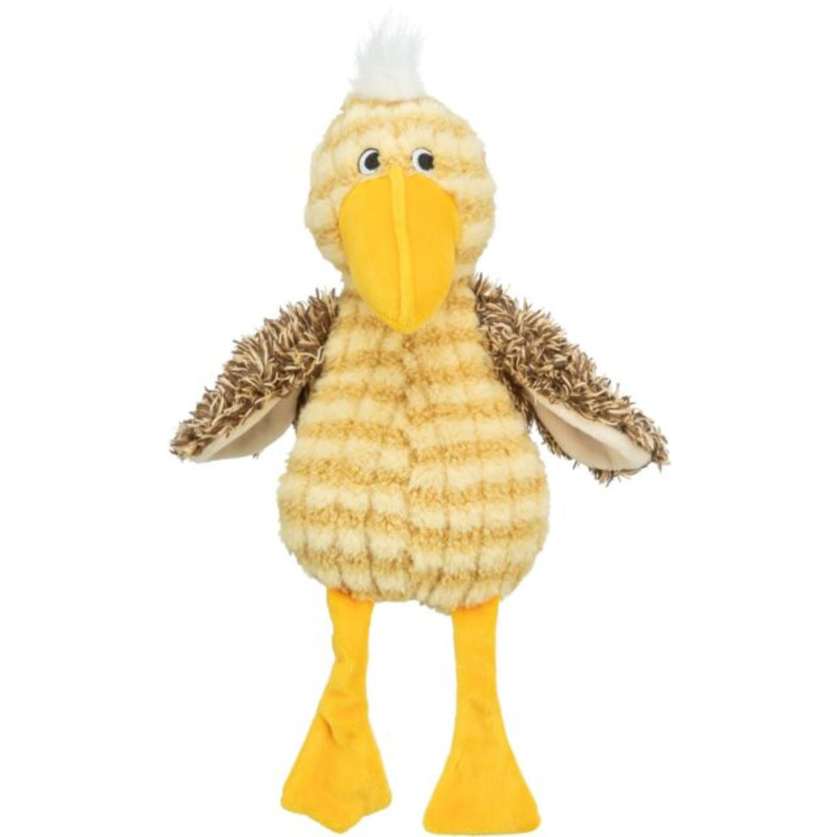 Trixie yellow bird plush dog toy