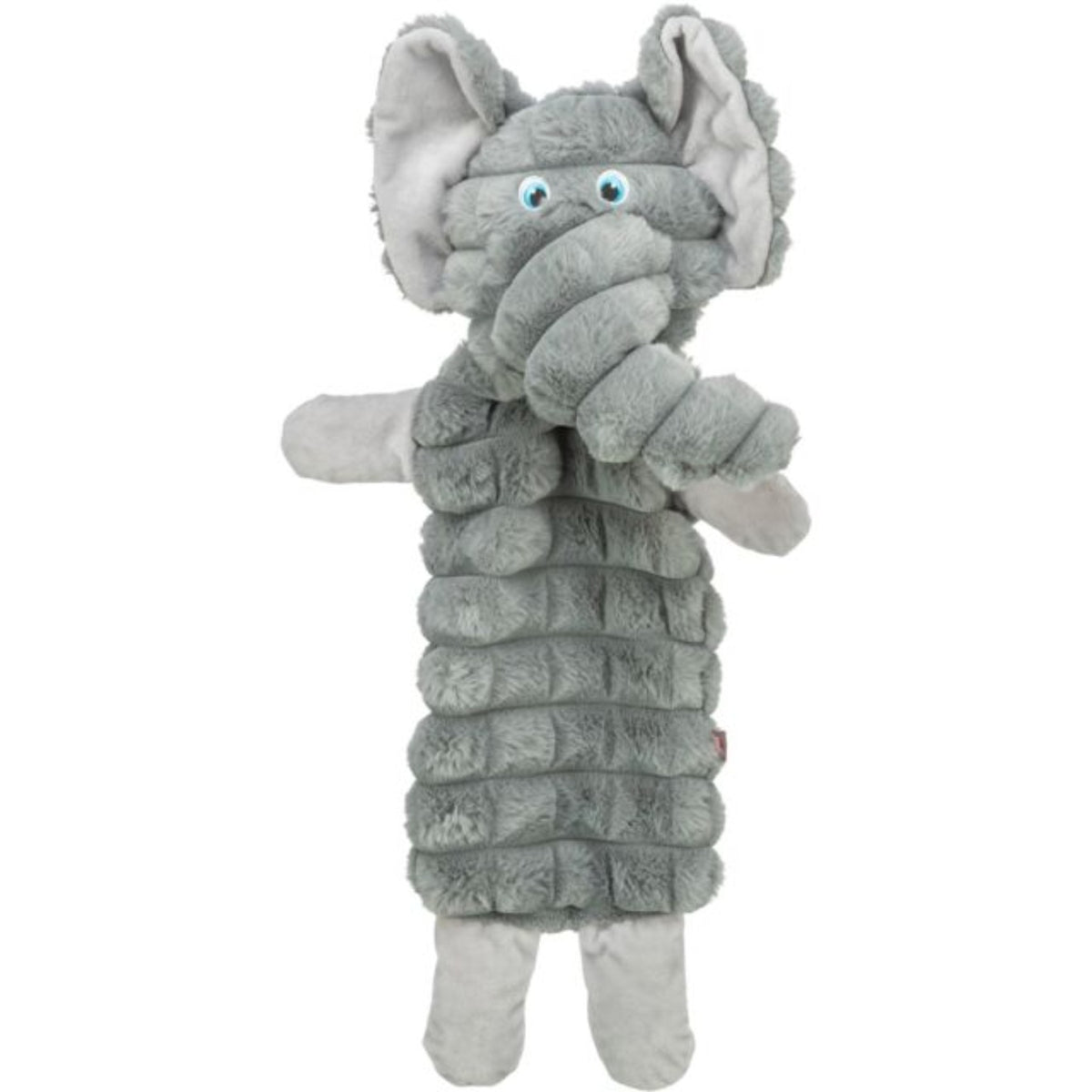 Trixie grey elephant plush dog toy