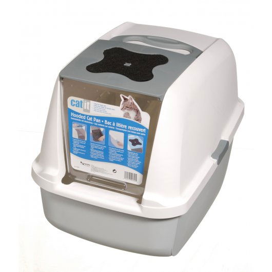Catit Hooded Cat Pan Grey Jumbo 57x46x43cm