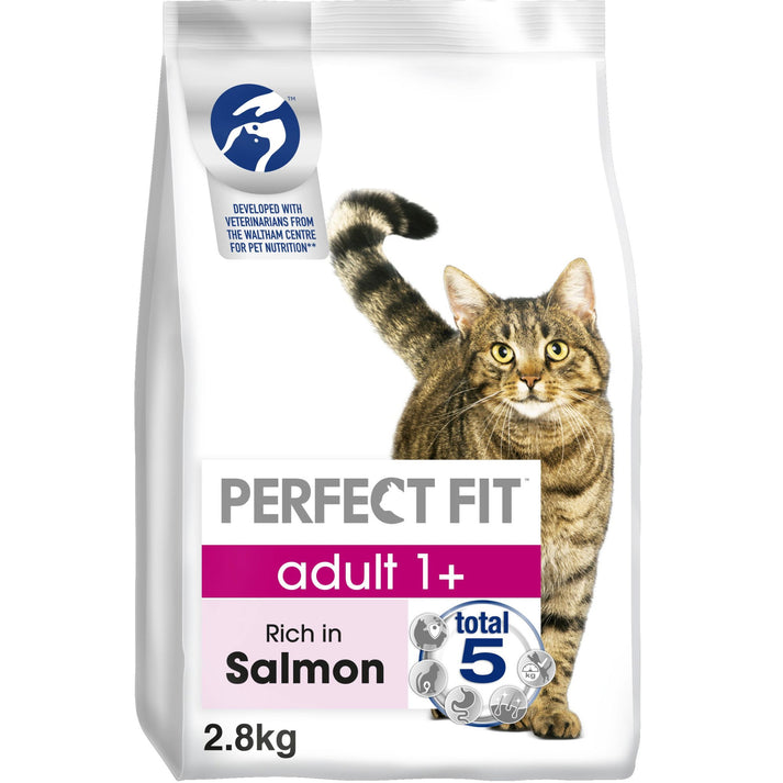 Perfect Fit Adult Dry Cat Food Salmon 750g