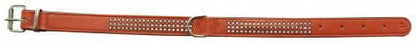 Nobby Dbl Bk Swarovski Crystal Collar Terracotta 22mmx52cm