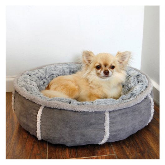40 Winks Deep Plush Donut Bed Grey 68.5cm (27")