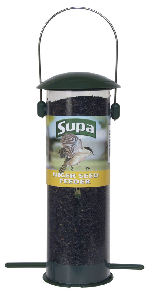 Supa Plastic 4 Port Niger Seed Feeder 20cm (8 Inch)