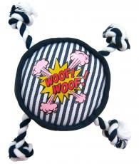 Denim Woof Woof Chew Toy with Rope