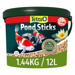 Tetra Pond Fish Food Sticks Bonus Pack, 10ltr
