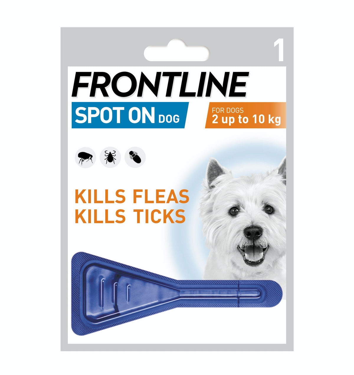 Frontline Spot On Small Dog 2-10kg 1 Pipette