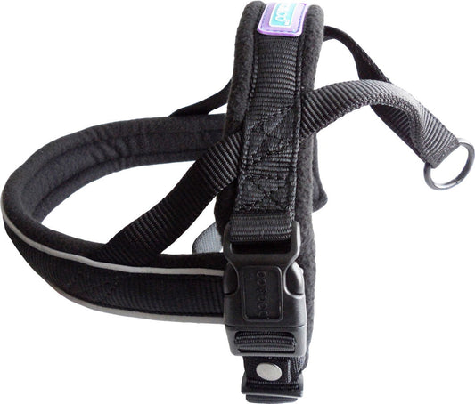 Dog&Co Nylon Norwegian Harness Reflective Pad Black 2xL