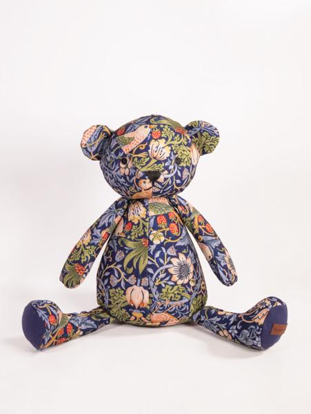 Morris & Co Strawberry Thief Bear Dog Toy