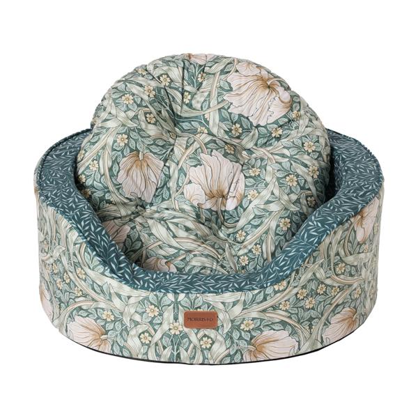 Morris & Co Pimpernel and Lily Leaf Oval Bed - Large