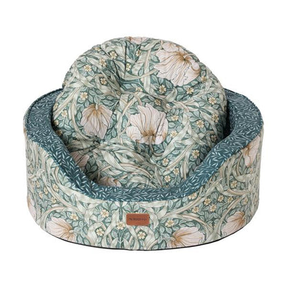 Morris & Co Pimpernel and Lily Leaf Oval Bed - Large