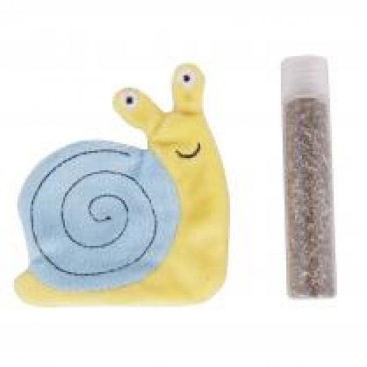 Ministry Of Pets Sam The Snail Catnip Toy with Catnip Tube