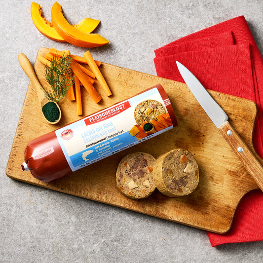 Fleischeslust Salmon with Beef Wet Dog Food - 16 x 400g Case product image