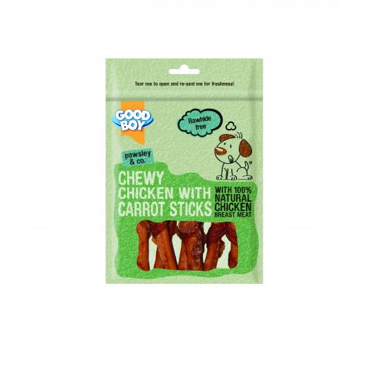 Pawsley & Co Chewy Chicken With Carrot Sticks