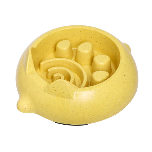 Bamboo Slow Feeder Mouse Shaped 350ml