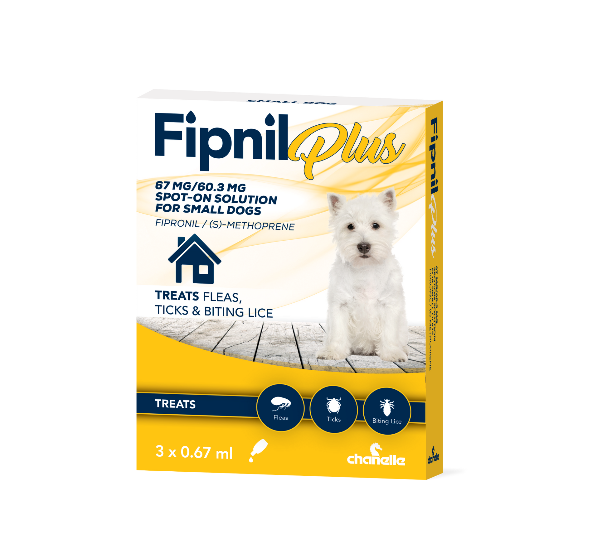 Fipnil Plus 67mg Sm Dog 3''s